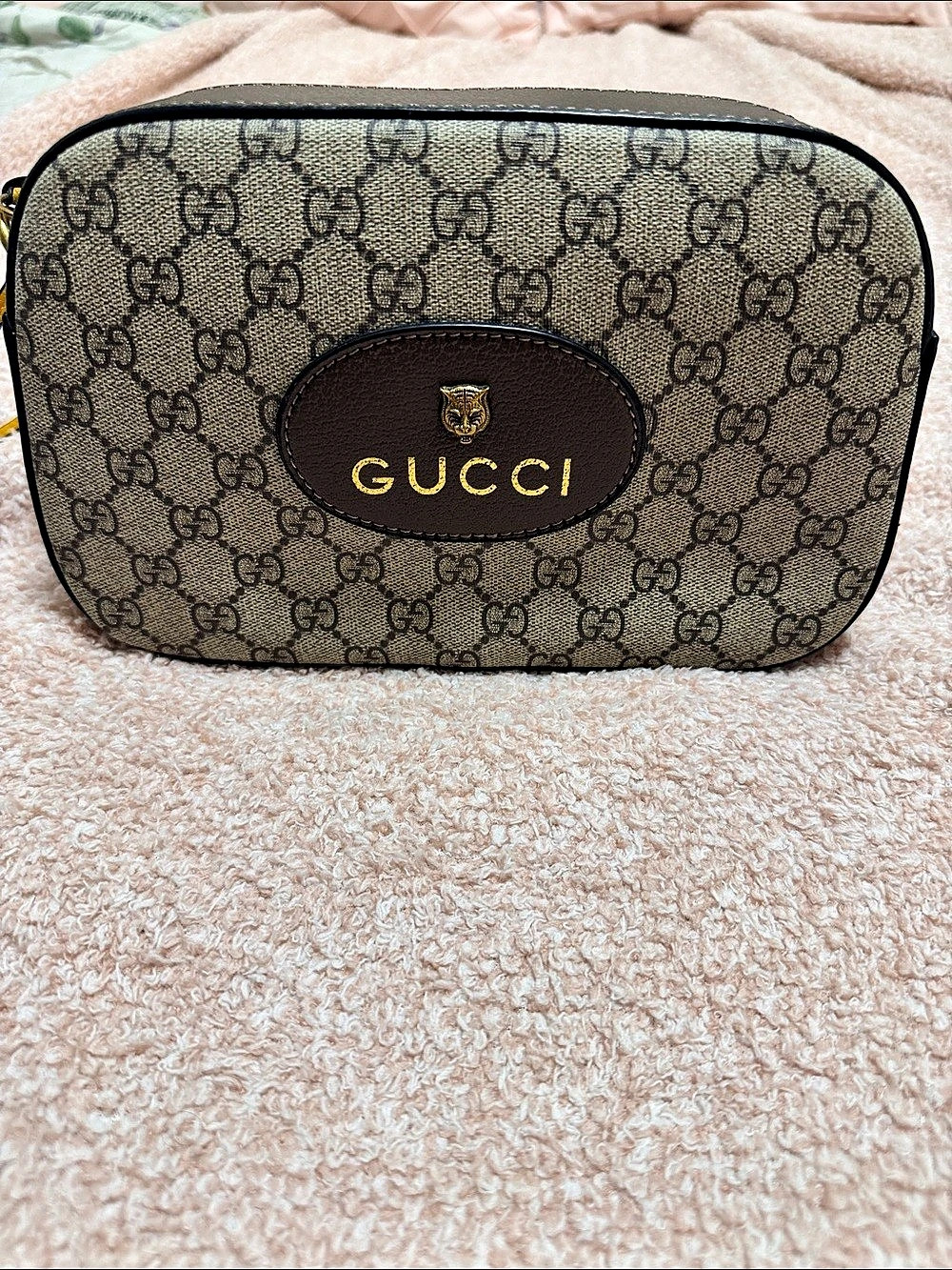 Gucci Neo Vintage GG Supreme Messenger Bag Brown & Beige